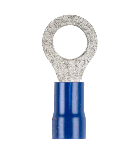 Install Bay BVRT612 Blue Vinyl Ring Terminal 6 Gauge 1/2 inch - Package of 25