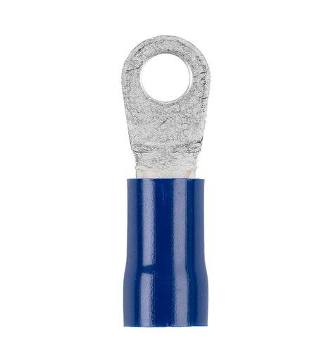 Install Bay BVRT614 Blue Vinyl Ring Terminal 6 Gauge 1/4 Inch - Package of 25