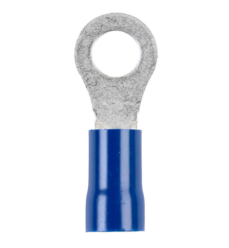Install Bay BVRT6516 Blue Vinyl Ring Terminal 6 Gauge 5/16 inch - Package of 25