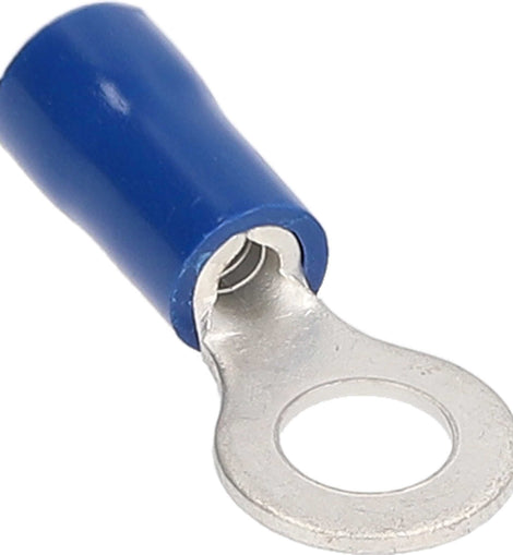 Install Bay BVRT6 Blue Vinyl Ring Terminal 16-14 Gauge #6 - Package of 100