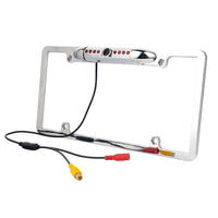 Absolute CAM2100S Chrome License Plate Frame Rear View Backup Camera 170° Viewing Angle