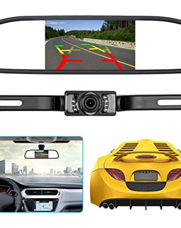 Absolute CAMPACK-700 7" LCD Rear View Mirror Monitor Car Monitor + IR Night Vision Car Camera Parking Assistance System Kit