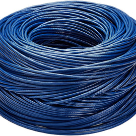 Patron 250' Cat6 Ethernet Blue Bulk Network Cable 23AWG 600Mhz UL Bare Solid Copper Wire UTP 250' Blue
