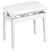 Casio CB-30WE Height-Adjustable Metal Artist Bench (White)