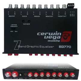 Cerwin-Vega EQ-770<br/> 7-Band Graphic EQ with Parametric E Auxiliary Input