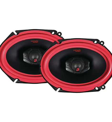 Cerwin Vega V468 Vega Series 6×8″ 75W RMS (400W Peak Power Handling) 2-way Coaxial Speaker Set
