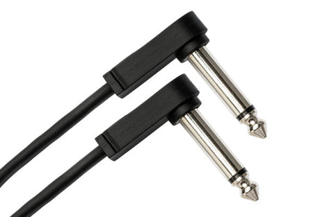 Hosa CFP-112 Flat Guitar Pedalboard Patch Cable Right Angle to Right Angle 12
