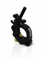 Galaxy Stage GS-C104P Slim Half Coupler Clamp Black Lightweight Aluminum Truss Mount Clamp