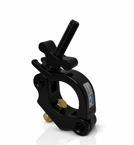 Galaxy Stage GS-C104P Slim Half Coupler Clamp Black Lightweight Aluminum Truss Mount Clamp