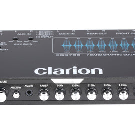 Clarion EQS755 7-Band Car Audio Graphic Equalizer + Free Absolute Electrical Tape+ Phone Holder