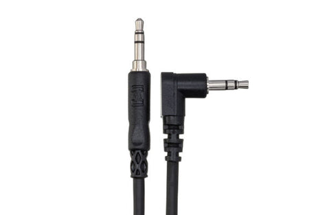 Hosa CMM-110R Stereo Interconnect 3.5 mm TRS to Right-angle 3.5 mm TRS 10 ft