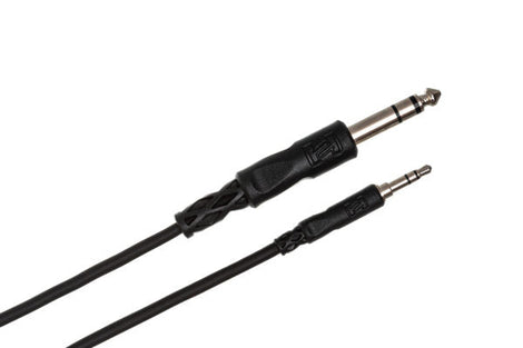 Hosa CMS-105 Stereo Interconnect Cable - 3.5mm TRS Male to 1/4- inch TRS Male - 5 foot