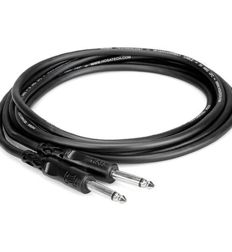 Hosa CPP-105 Interconnect Cable - 1/4-inch TS Male to 1/4-inch TS Male - 5 foot