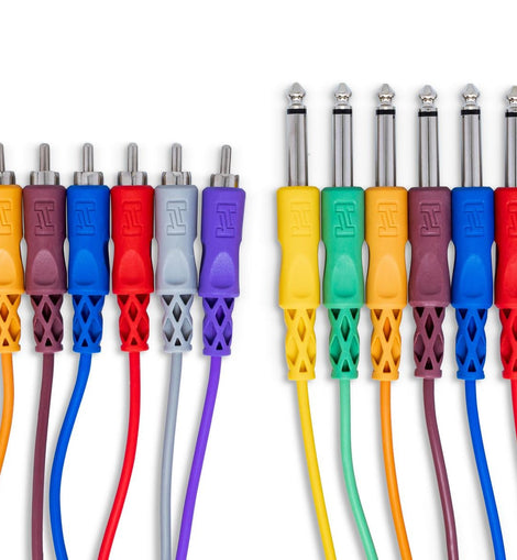 Hosa CPR-802 8-channel 1/4-inch TS Male to RCA Male Snake - 6.6 foot