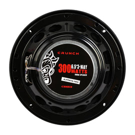 Crunch CS653 300W 6.5" 3-Way CS Series Coaxial Car Speakers