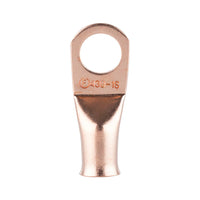 Install Bay CUR438 Copper Uninsulated Ring Terminal 4 Gauge 3/8 inch