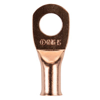 Install Bay CUR6516 Copper Uninsulated Ring Terminal 6 Gauge 5/16 inch