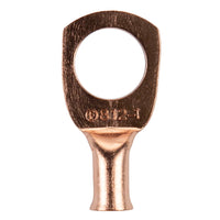 Install Bay CUR812 Copper Uninsulated Ring Terminal 8 Gauge 1/2 inch