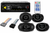 CV15BT Car Stereo + PS-65 & PS-57 Speakers + Harness Fit 1992-1996 Ford F-150