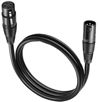 MR DJ CXMXF50 50' XLR Male to XLR Female Microphone Balanced Instrumental Dj XLR Interconnect Cable