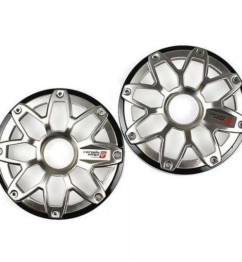 Cerwin Vega SM65FGB RPM Stroker 6.5” Flush Mount Speaker Grill, Pair (Black)