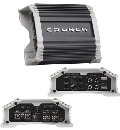 Crunch PZ2-2030.4D 2000 Watt Amplifier 4-Channel Car Audio Amplifier.