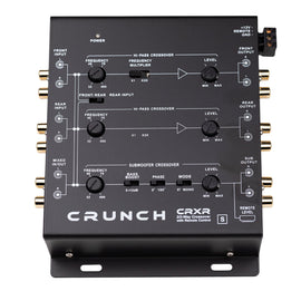 Crunch Ground Pounder CRXR 2-way/3-way active x-over with bass remote control.