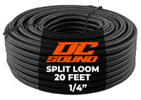 DC Sound 1/4" 5mm 20 Feet Split Wire Loom Cable Sleeves Conduit Protective Tubing