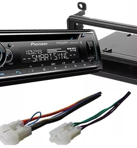 Pioneer DEH-S6220BS 1-DIN In-Dash CD/DM Bluetooth & Kit Fit 2001-2005 Toyota RAV4