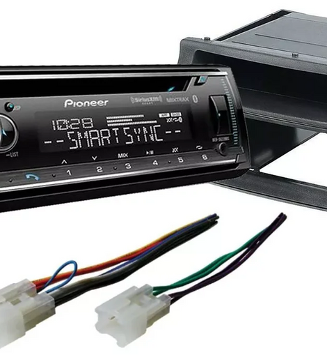 Pioneer DEH-S6220BS 1-DIN In-Dash CD/DM Bluetooth & Kit Fit 2003-2008 Toyota Corolla