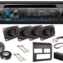Pioneer DEH-S4220BT CD Install kit & 4x6 Speakers for 1988-1994 GM C/K 1500 2500