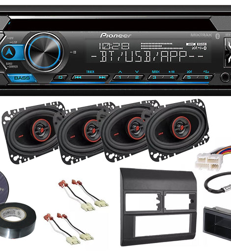 Pioneer DEH-S4220BT CD Install kit & 4x6 Speakers for 1988-1994 GM C/K 1500 2500