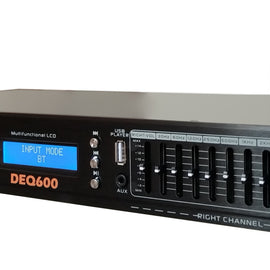 MR DJ DEQ600 PRO PA DJ 22 Band Stereo EQ Bluetooth USB AUX Input
