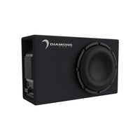 Diamond Audio DESMB10A 10" 2 Ohm 400W RMS Power Handling Slot Vented Active Subwoofer Enclosure