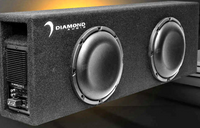 Diamond Audio DESMB8DA 8" 2 Ohm 500W RMS Power Handling Active Subwoofer Enclosure