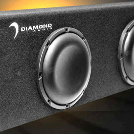 Diamond Audio DESMB8DA 8" 2 Ohm 500W RMS Power Handling Active Subwoofer Enclosure