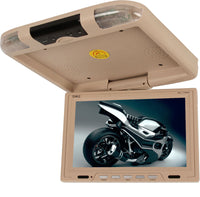 Absolute DFL-1100IRC 11-Inch Cream Flip Down Monitor with DVD Player SD/USB Ready