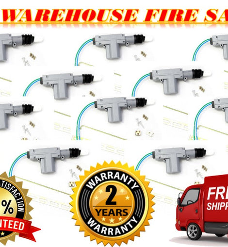 10 American Terminal Power Door Lock KIT Universal CAR ACTUATORS 12-Volt Motor
