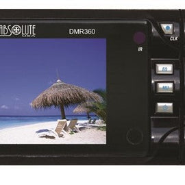 Absolute DMR360 3.5" Single Din Receiver DVD Player Flip Down Detachable Panel TFT Screen