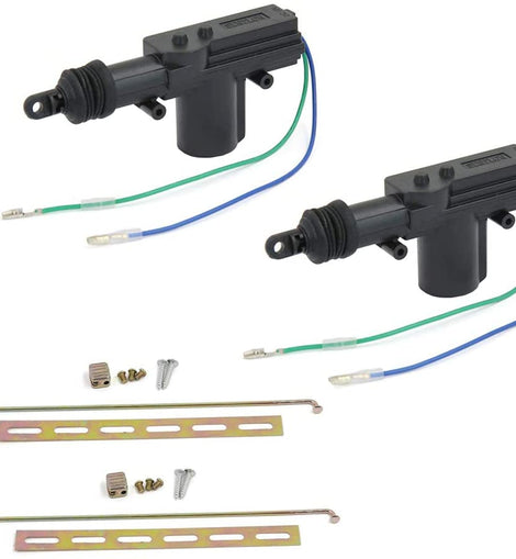 2PCS Absolute USA Universal 2 Wires 12V Car Auto Motor Heavy Duty Power Door Lock Actuator