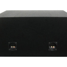 Absolute DSS15 Dual 15" Black Sealed Subwoofer Enclosure Empty Box
