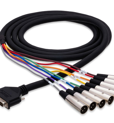 Hosa DTM-803 8-channel DB25 to XLR Male Snake 9.9 foot