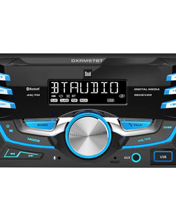 Dual XDM27BT Digital Media Receiver + 2 Absolute TQ654 6.5" 4-Way Car Speakers Package (Copy)