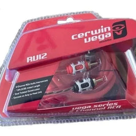 Cerwin Vega RV12 2-Channel Dual Twisted RCA Cable W/dual Molded Ends 12ft