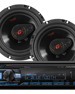 ALPINE UTE-73BT Bluetooth MP3 USB + Cerwin Vega H7653 6.5" 340W Coaxial Speaker