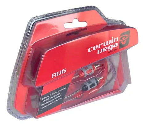 Cerwin Vega RV10 2-Channel Dual Twisted RCA Cable W/dual Molded Ends 10ft