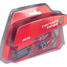 Cerwin Vega RV6 2-Channel Dual Twisted RCA Cable W/dual Molded Ends 6ft