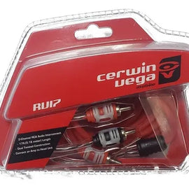 Cerwin Vega RV17 2-Channel Dual Twisted RCA Cable W/dual Molded Ends 17ft