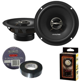 Alpine EL-E65-G 6.5" Coaxial 2-Way Speaker Set Pair Bundle