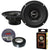 Alpine EL-E65-G 6.5" Coaxial 2-Way Speaker Set Pair Bundle